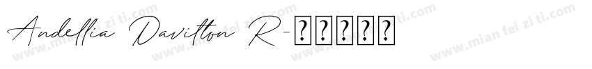 Andellia Davilton R字体转换